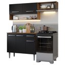 Ver imagem 3 de Armário de Cozinha Compacta 165cm Rustic/Preto Emilly Madesa 07