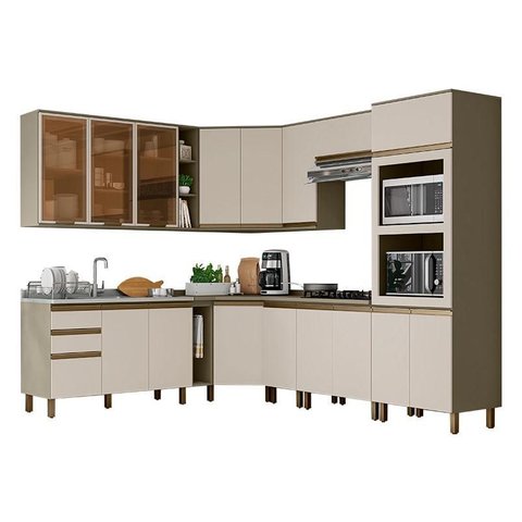 Cozinha Modulada Évelin 15 Peças Duna Cristal – Henn