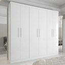 Ver imagem 1 de Guarda Roupa Casal 6 Portas 4 Gavetas Supreme Branco