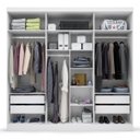 Ver imagem 4 de Guarda Roupa Casal 6 Portas 4 Gavetas Supreme Branco