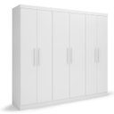 Ver imagem 2 de Guarda Roupa Casal 6 Portas 4 Gavetas Supreme Branco