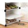 Sapateira Modular Gigante 32 Pares Armario Organizador Estante de Sapatos Roupas Brinquedos Dupla - 4