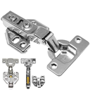 Ver imagem 1 de Kit 10 Dobradiça Reta Removível C/ Amortecedor Mola Aço 35mm