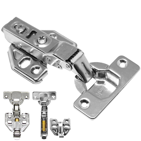 Kit 10 Dobradiça Reta Removível C/ Amortecedor Mola Aço 35mm