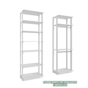 Ver imagem 6 de Guarda Roupa Closet 2 Cabideiros e Prateleiras 