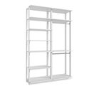 Ver imagem 4 de Guarda Roupa Closet 2 Cabideiros e Prateleiras 