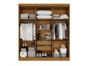 Ver imagem 7 de Guarda-Roupa Casal Modulado de Canto com Espelho 11 Portas Multimóveis Cinamomo/Off White