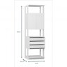 Guarda Roupa Closet 3 Gavetas e Prateleiras  - 16