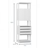 Guarda Roupa Closet 3 Gavetas e Prateleiras  - 10