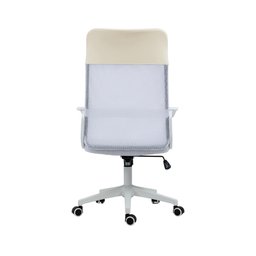 Cadeira de Escritório Presidente Pelegrin Pel-8010 Branca com Off White - 6