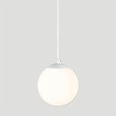 Ver imagem 4 de Pendente Branco C/ Globo de Vidro Branco de 14cm + Led 2w