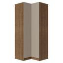 Ver imagem 1 de Guarda-Roupa Modulado de Canto 2 Portas Rustic/Crema Neo Madesa