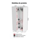 Ver imagem 2 de Guarda-Roupa Modulado de Canto 2 Portas Rustic/Crema Neo Madesa