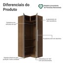Ver imagem 3 de Guarda-Roupa Modulado de Canto 2 Portas Rustic/Crema Neo Madesa