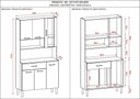 Ver imagem 4 de Armário de Cozinha Pequeno 6 Portas 1 Gaveta Golden Kits Paraná