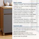 Ver mais imagens de Balcão 2 Portas 1 Gaveta 80cm 100% MDF Realeza Premium Cinza/Carvalho/Titânio