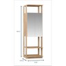 Guarda Roupa Closet com Espelho e 2 Cabideiros  - 7