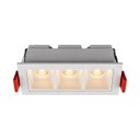 Ver imagem 6 de Spot Luminaria LED 6W Embutir em Teto Dotlight 3 Fachos de 15° Luz Quente Luminatti ST3281-Branco