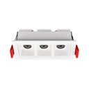 Ver imagem 4 de Spot Luminaria LED 6W Embutir em Teto Dotlight 3 Fachos de 15° Luz Quente Luminatti ST3281-Branco