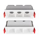 Ver imagem 7 de Spot Luminaria LED 6W Embutir em Teto Dotlight 3 Fachos de 15° Luz Quente Luminatti ST3281-Branco