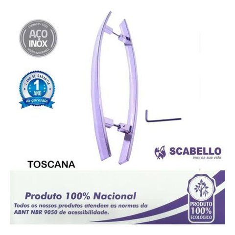 Puxador Scabello Toscana 40x10 100cm - Polido