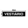 Combo 6 Placas De Sinalização Vestiário 30x7 Acesso - A-425 F9e - 2