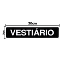 Ver imagem 2 de Combo 6 Placas De Sinalização Vestiário 30x7 Acesso - A-425 F9e