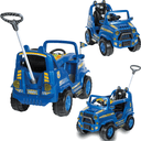 Ver imagem 2 de Carrinho de Passeio e Pedal Calesita Diipi Policia Azul