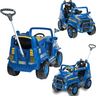 Carrinho de Passeio e Pedal Calesita Diipi Policia Azul - 2