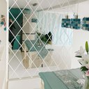 Ver imagem 4 de Kit 30 Un. Espelho Flexível Decorativo 15,5x23,5cm Diamante Losango