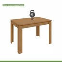 Ver imagem 6 de Mesa de Jantar 4 Lugares Madeira Athenas Marrom Amêndoa Clean