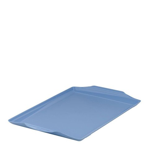 Bandeja Square Retangular 23x35 Azul em Polipropileno Linha Tendência Vem