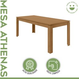 Mesa de Jantar 180x90cm Tampo MDP Athenas  - 7
