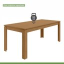 Ver imagem 6 de Mesa de Jantar 6 Lugares Madeira Athenas Marrom Amêndoa Clean