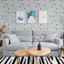 Ver imagem 1 de Papel de Parede Adesivo Pvc Flores Labirinto - 5 Metros