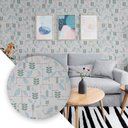 Ver imagem 2 de Papel de Parede Adesivo Pvc Flores Labirinto - 5 Metros