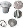 Lixeira Embutir Cozinha, Banheiro - Cesto 5 Litros Inox 304 - 5
