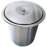 Lixeira Embutir Cozinha, Banheiro - Cesto 5 Litros Inox 304 - 1