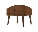 Ver imagem 6 de Mesa de Cabeceira Madri Retrô com Pés Palito 3 Gavetas Cacau