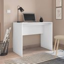Ver imagem 1 de Mesa Escrivaninha Frisada 90cm Milan Branca