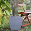 Ver imagem 5 de Vaso Planta 30x30 Moderno Trapézio Polietileno BGPLASTICOS V8 MARROM CHOCOLATE 020