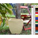 Ver imagem 3 de Vaso Planta 30x30 Moderno Trapézio Polietileno BGPLASTICOS V8 MARROM CHOCOLATE 020