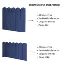 Ver imagem 6 de Cabeceira Painel Cama Casal Box Nuvem Suede Sandy 140 cm:Azul
