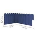 Ver imagem 3 de Cabeceira Painel Cama Casal Box Nuvem Suede Sandy 140 cm:Azul