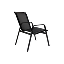 Ver imagem 6 de Jogo de Mesa Ripada Aluminio 4 Cadeiras Tela Sling Piscina - Preto