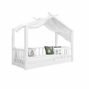 Ver imagem 3 de Cama Casinha Infantil Montessori de Madeira Maciça:Branco