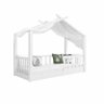 Cama Casinha Infantil Montessori de Madeira Maciça:branco - 3