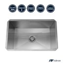 Ver imagem 3 de Cuba Pia Cozinha Gourmet Aço Inox 304 Retangular Acabamento Escovado 58x40 Tubrax