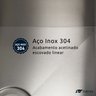 Cuba Pia Cozinha Gourmet Aço Inox 304 Retangular Acabamento Escovado 58x40 Tubrax - 4