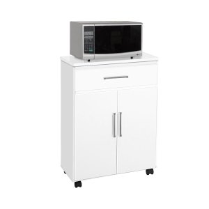 Balcão Armário Multiuso Micro-ondas para Cozinha Aurora Branco 2 Portas e 1 Gaveta